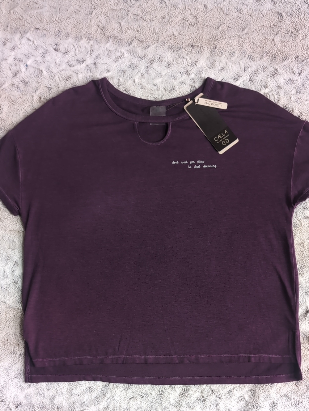Calia Graphic Lounge Boxy Blackberry Cordial Tee